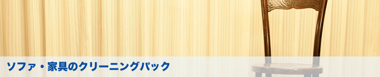 ソファ・家具のクリーニングパック